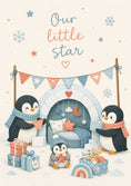 Load image into Gallery viewer, New Baby - Personalised Card — with punch holes
