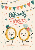 Load image into Gallery viewer, Engagement - Personalised Card — with punch holes

