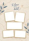 Load image into Gallery viewer, To Have and To Hold Floral Photo Upload Wedding Card for Dad and Partner
