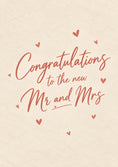 Load image into Gallery viewer, Heartfelt Mr and Mrs Wedding Card for Dad and Partner
