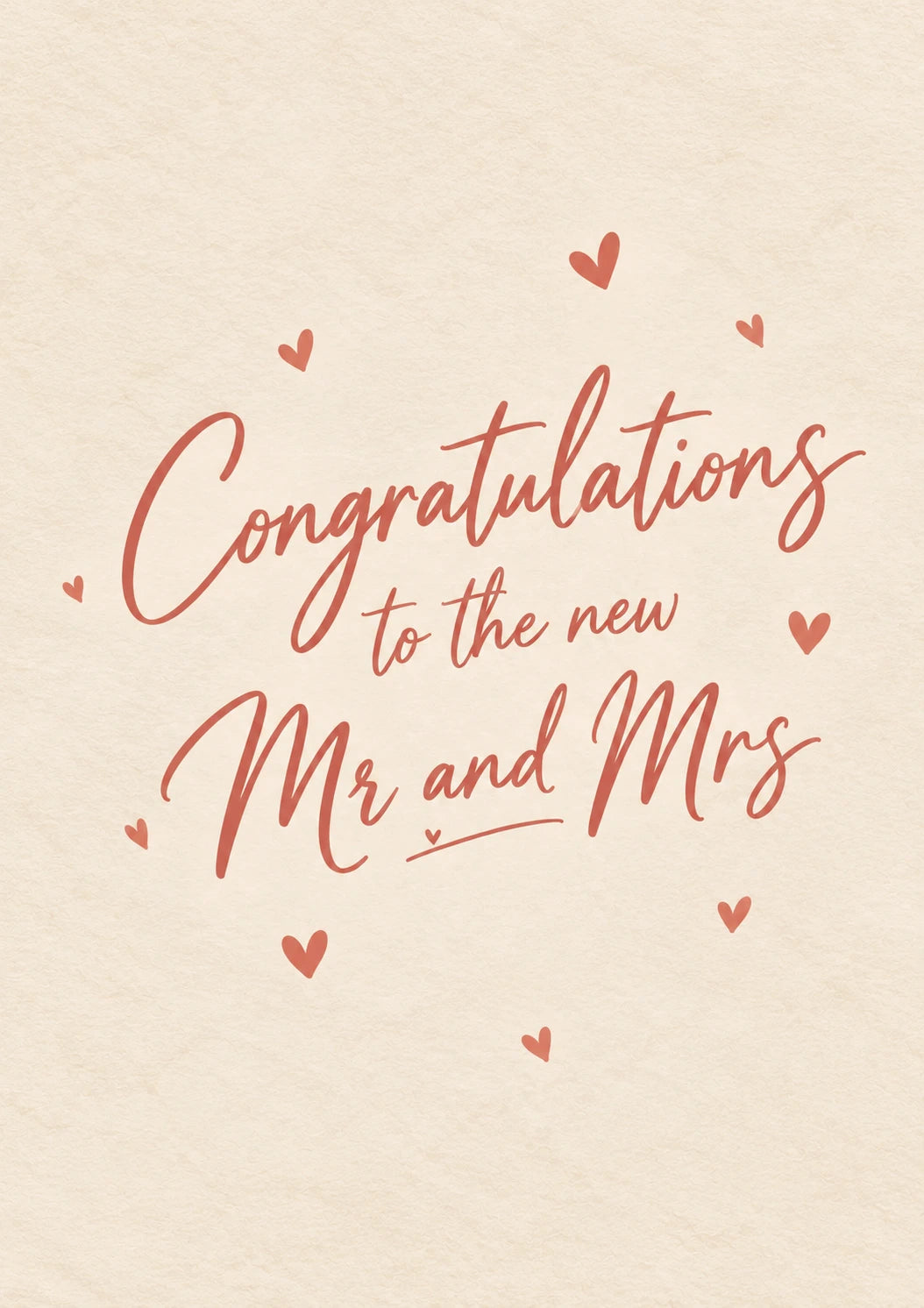 Heartfelt Mr and Mrs Wedding Card for Dad and Partner