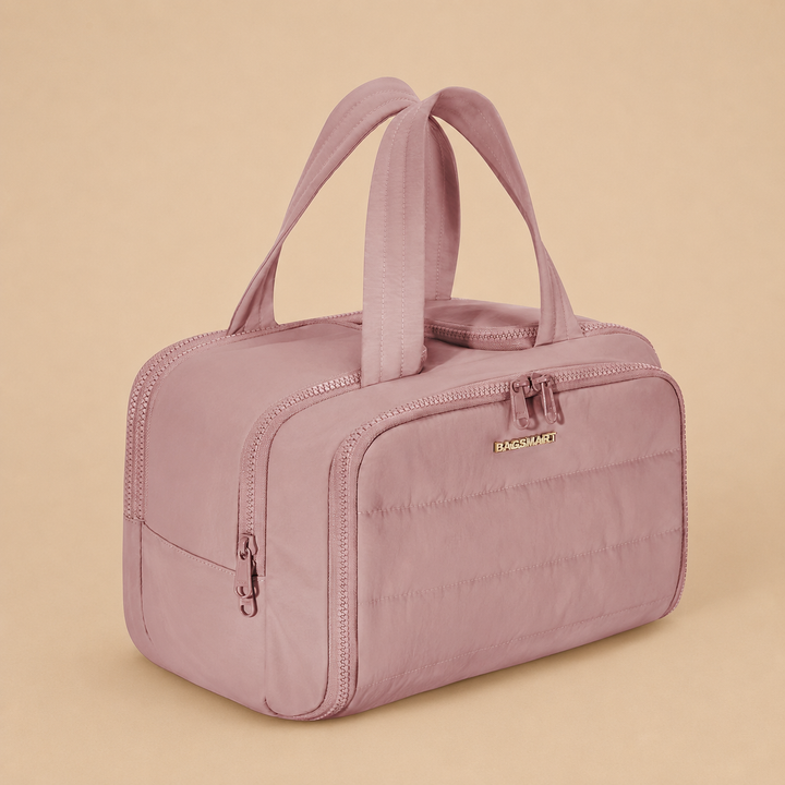 bagsmart Large Toiletry/Makeup Travel Bag - Dark Pink