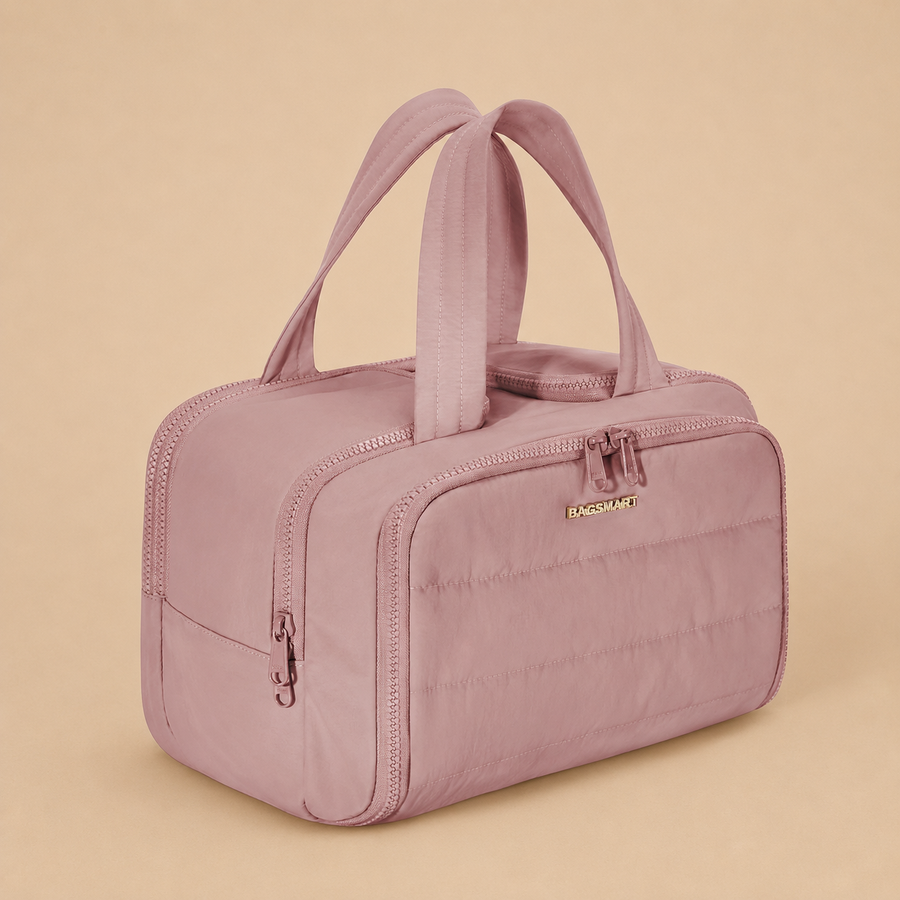 bagsmart Large Toiletry/Makeup Travel Bag - Dark Pink