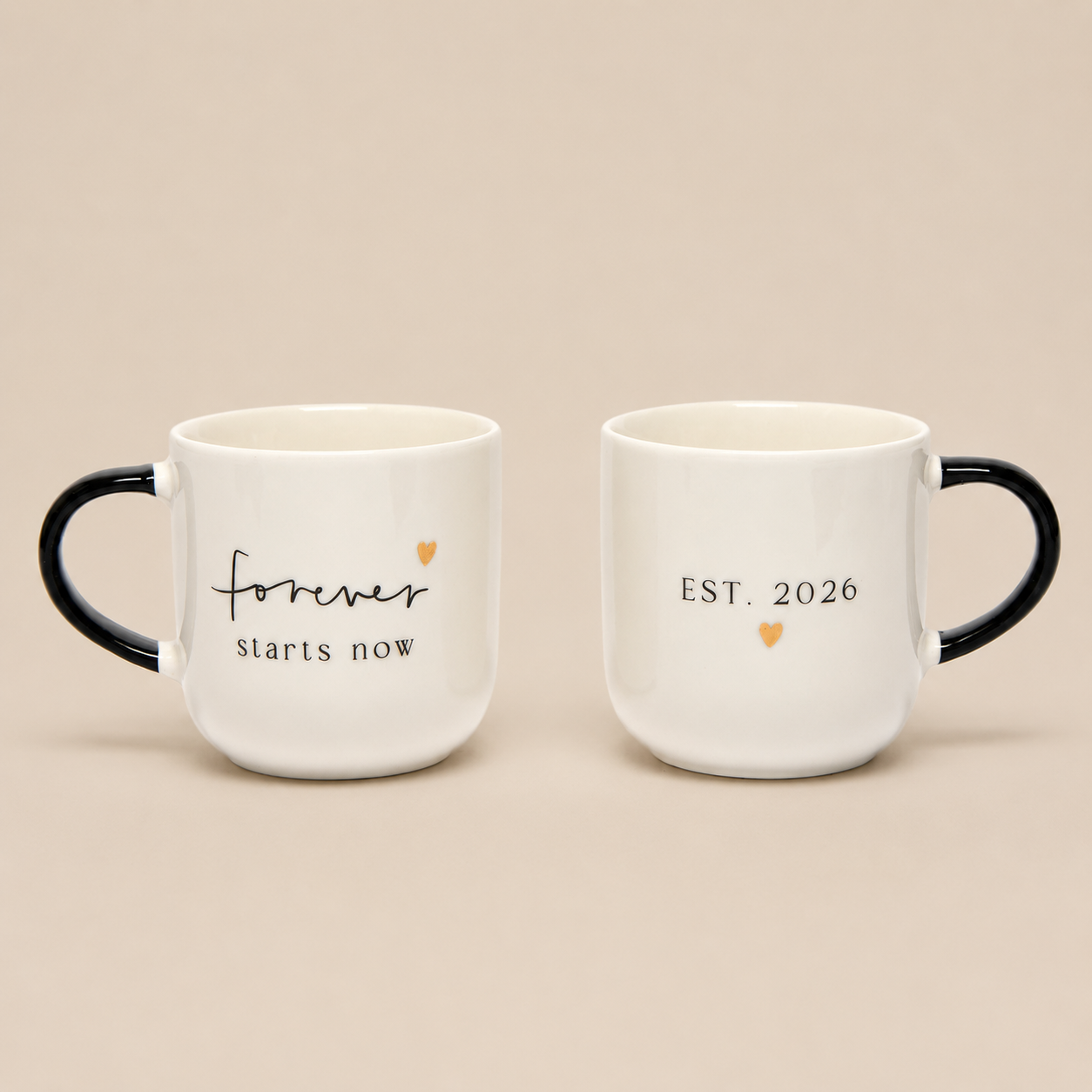 For The Happy Couple Established in 2026 Mug Duo