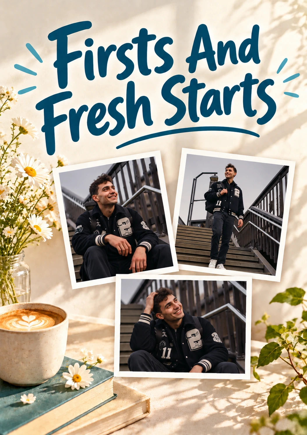 Firsts and Fresh Starts Photo Upload Congratulations Card for Son
