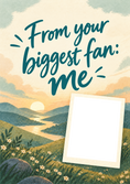 Load image into Gallery viewer, From Your Biggest Fan Photo Upload Friendship Card for Girlfriend
