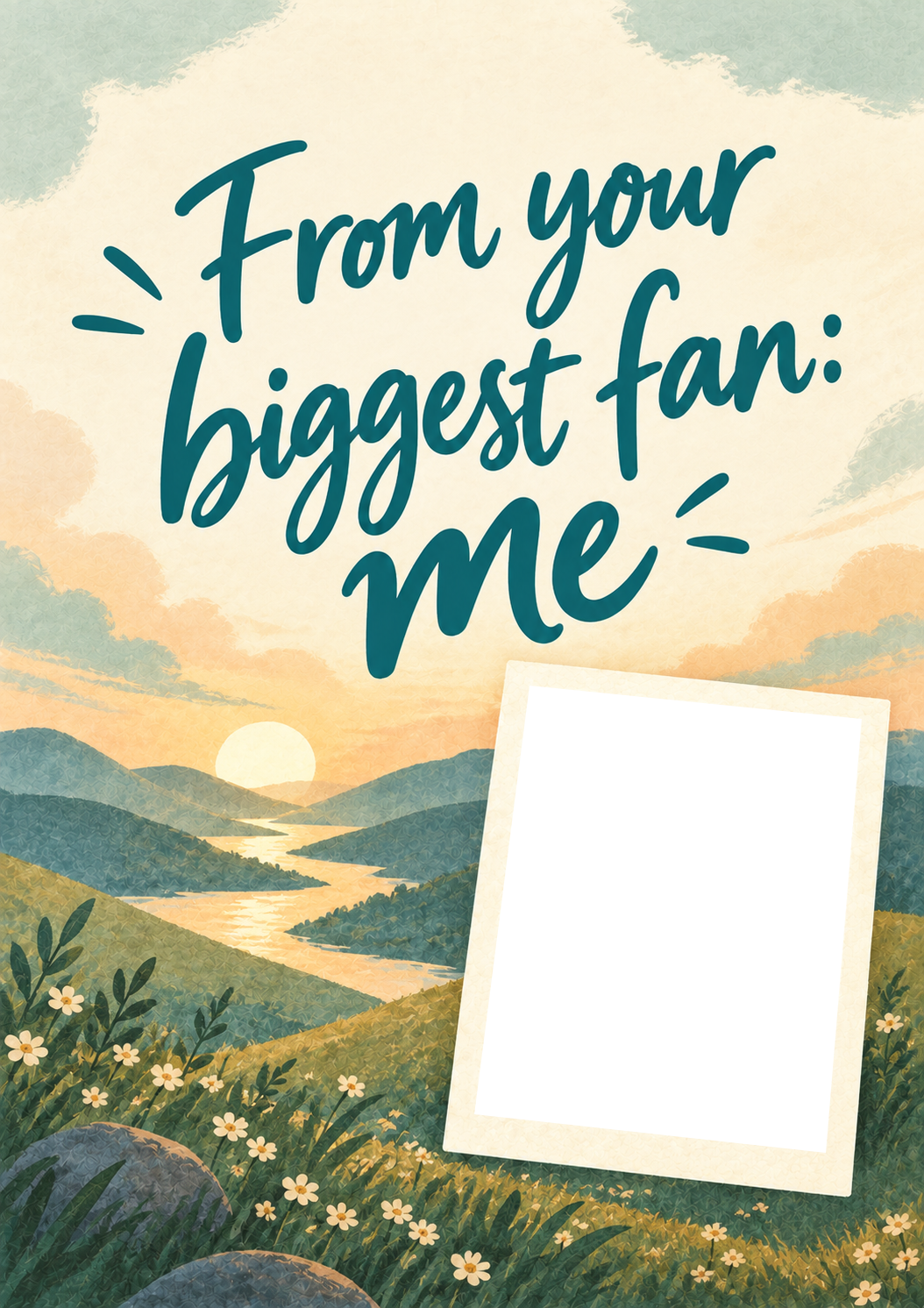 From Your Biggest Fan Photo Upload Friendship Card for Girlfriend