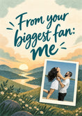 Load image into Gallery viewer, From Your Biggest Fan Photo Upload Friendship Card for Girlfriend

