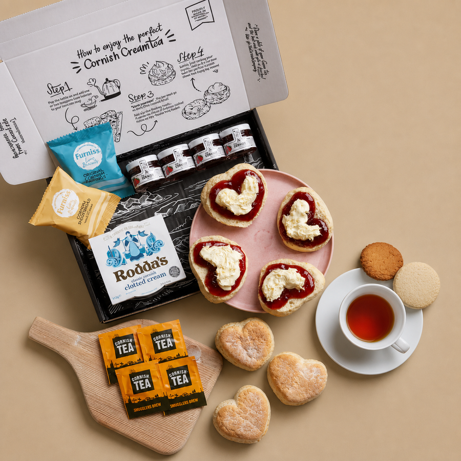 The Love Heart Cream Tea Hamper