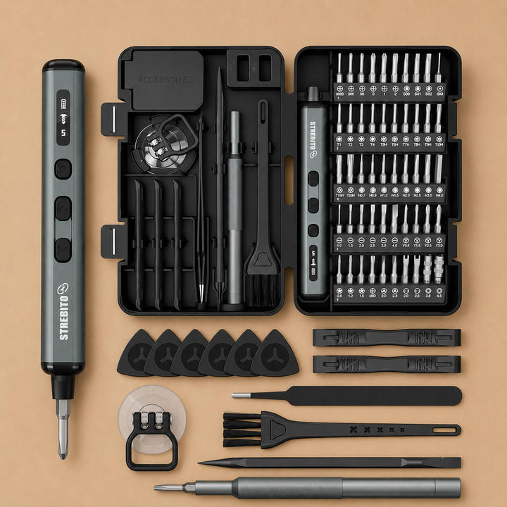 STREBITO Mini Electric Screwdriver 67 in 1 Electric Screwdriver Kit