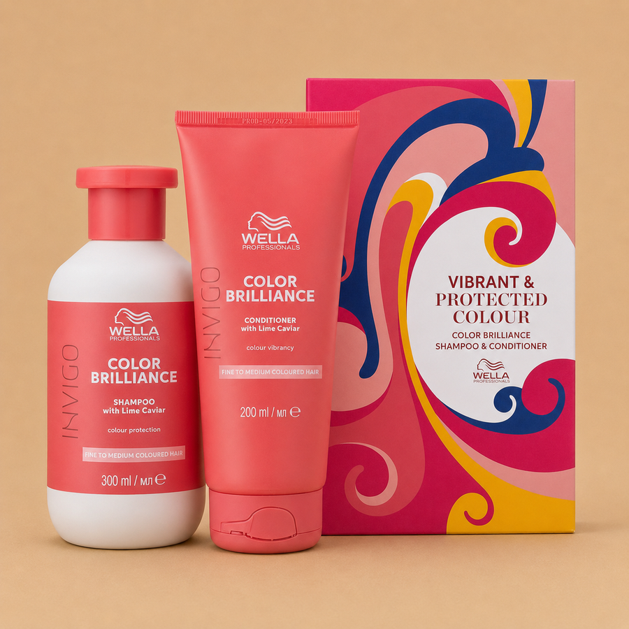 Wella Professionals Invigo Color Brilliance Vibrant & Protected Colour Hair Gift Set (Shampoo & Color Brilliance Condtioner)