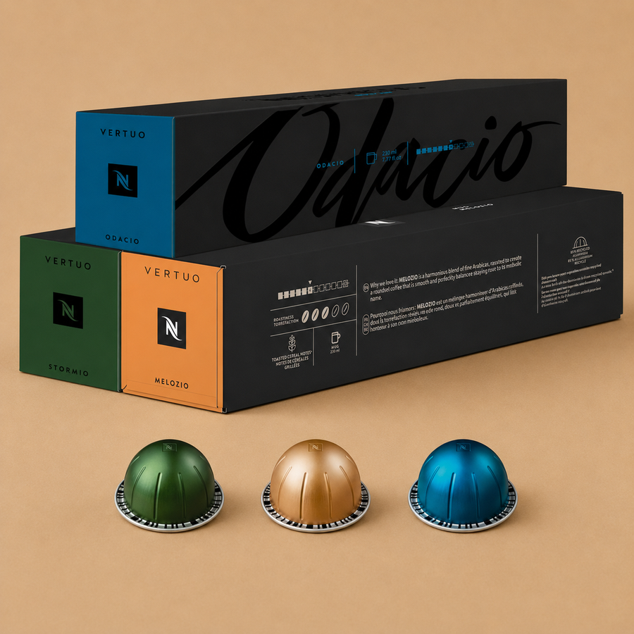 Nespresso Vertuo Coffee Pods 30s (Melozio + Stormio + Odacio)