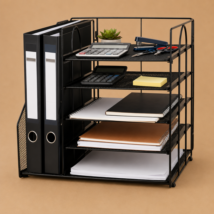 5-Tier Paper Tray Organizer for A4 Size