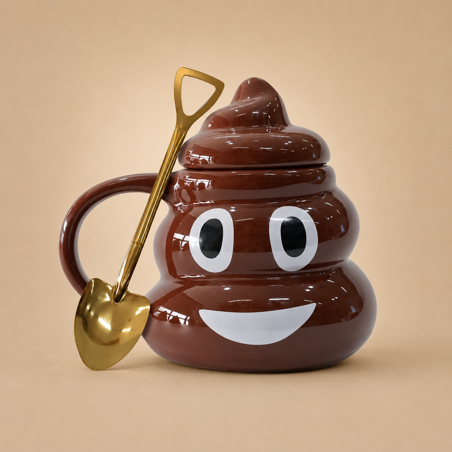Poop Emoji Ceramic Funny Novelty Mug