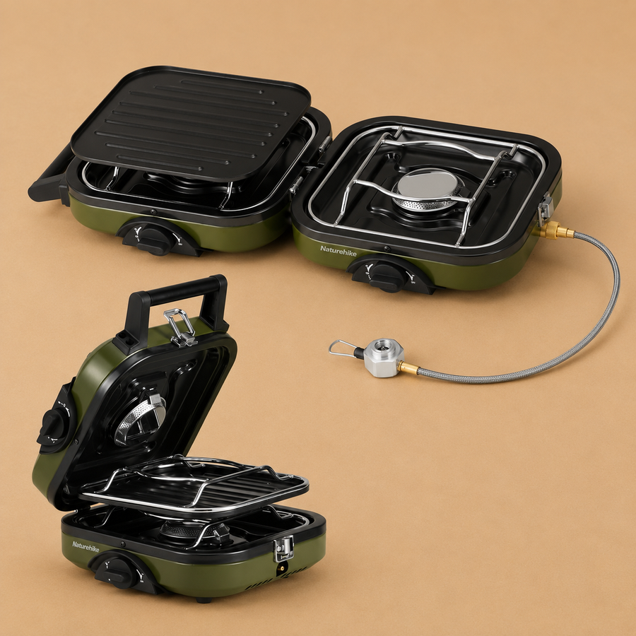 Naturehike Folding Gas Stove Camping Stove 2 Burner