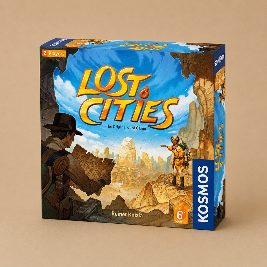 Thames & Kosmos Lost Cities: The Original Card Game with 6th Expedition For 2 Players