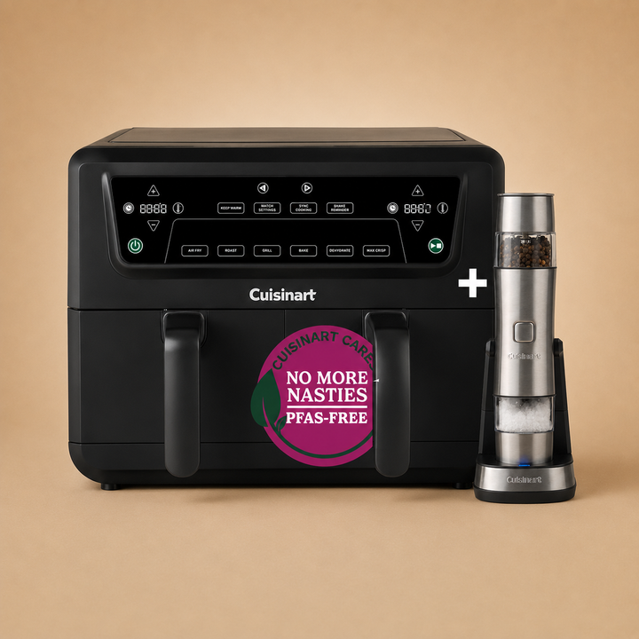 Cuisinart XXL10.4L Air Fryer with 2 x 5.2L Drawers + Mill