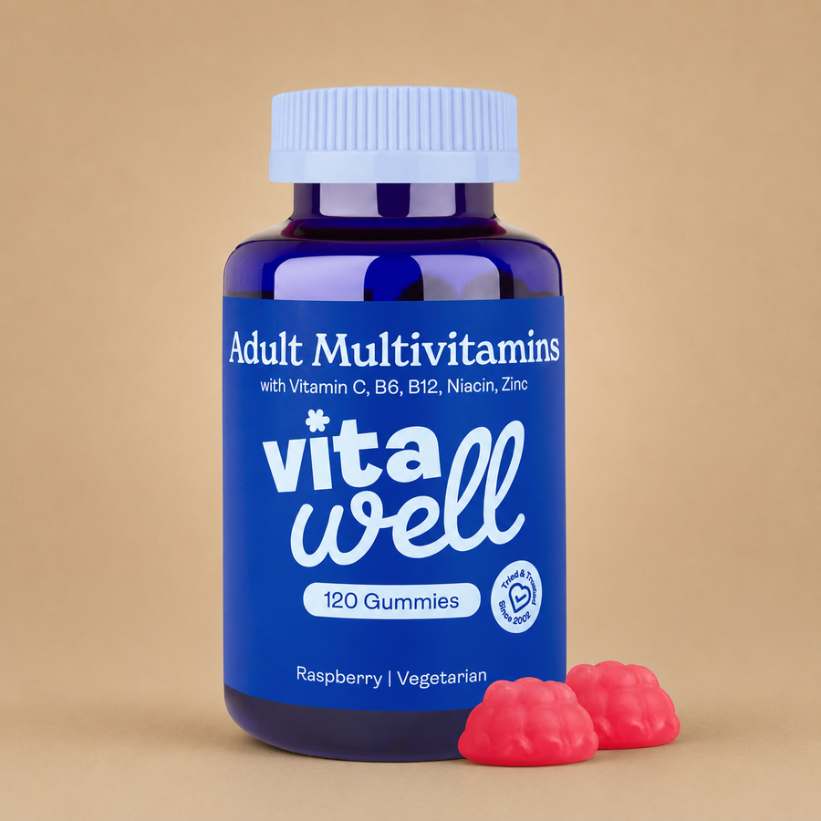 Vitawell Adult Multivitamin Gummies - 120 Raspberry Gummies