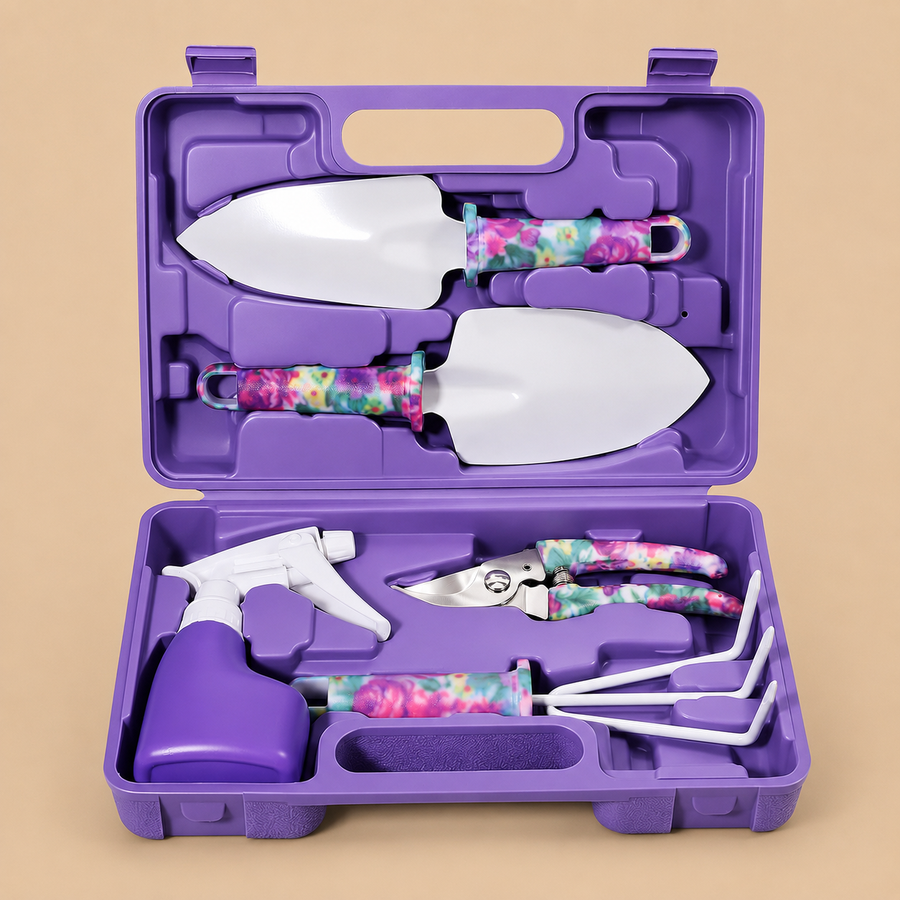 Linkax 5-Piece Garden Tools Set with Hand Tool Kit