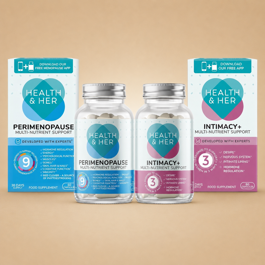 Health & Her Perimenopause & Intimacy+ Supplements Gift Set - 60 Capsules Each