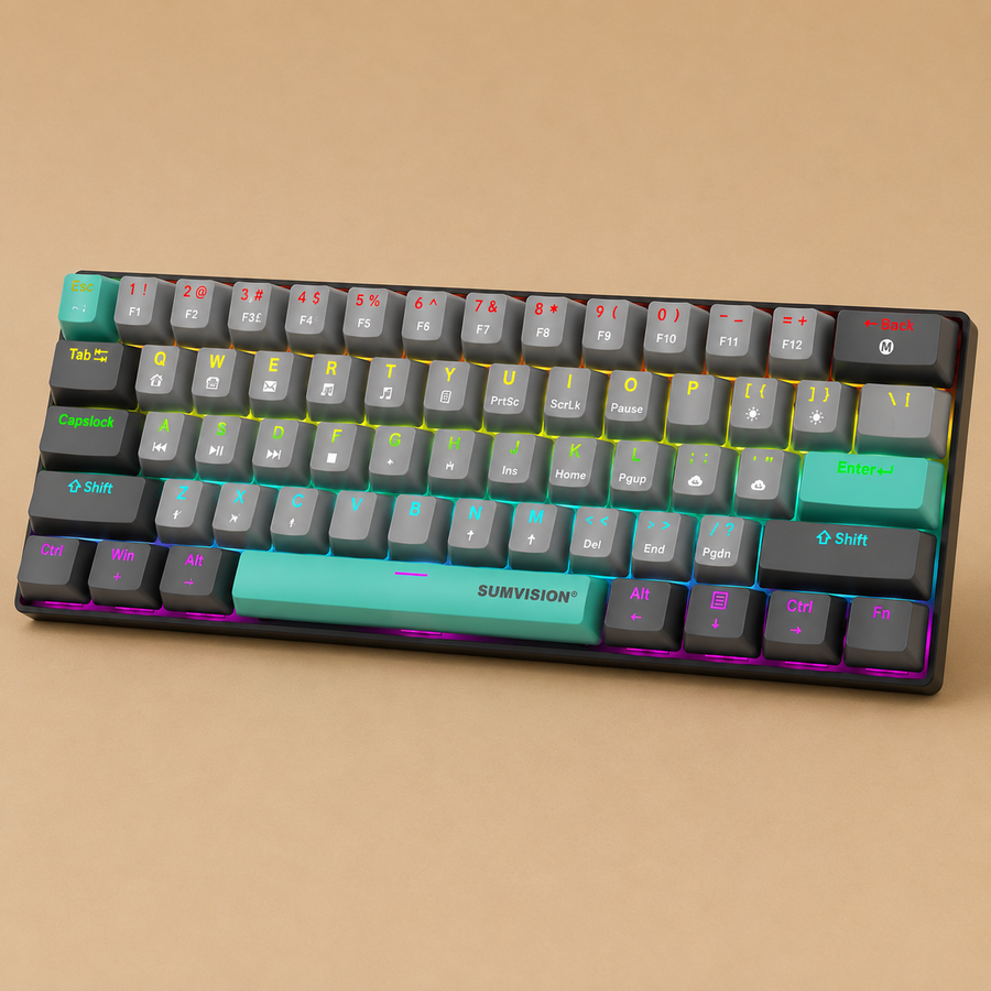 Sumvision Seeker Destroyer II 60% Mechanical Gaming Keyboard