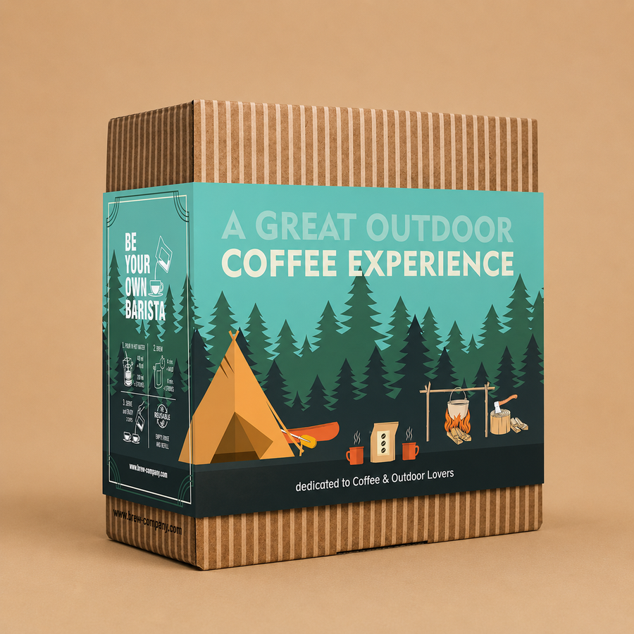 GROWER'S CUP Outdoor Coffee Gift Set - 5 World's Finest Coffees