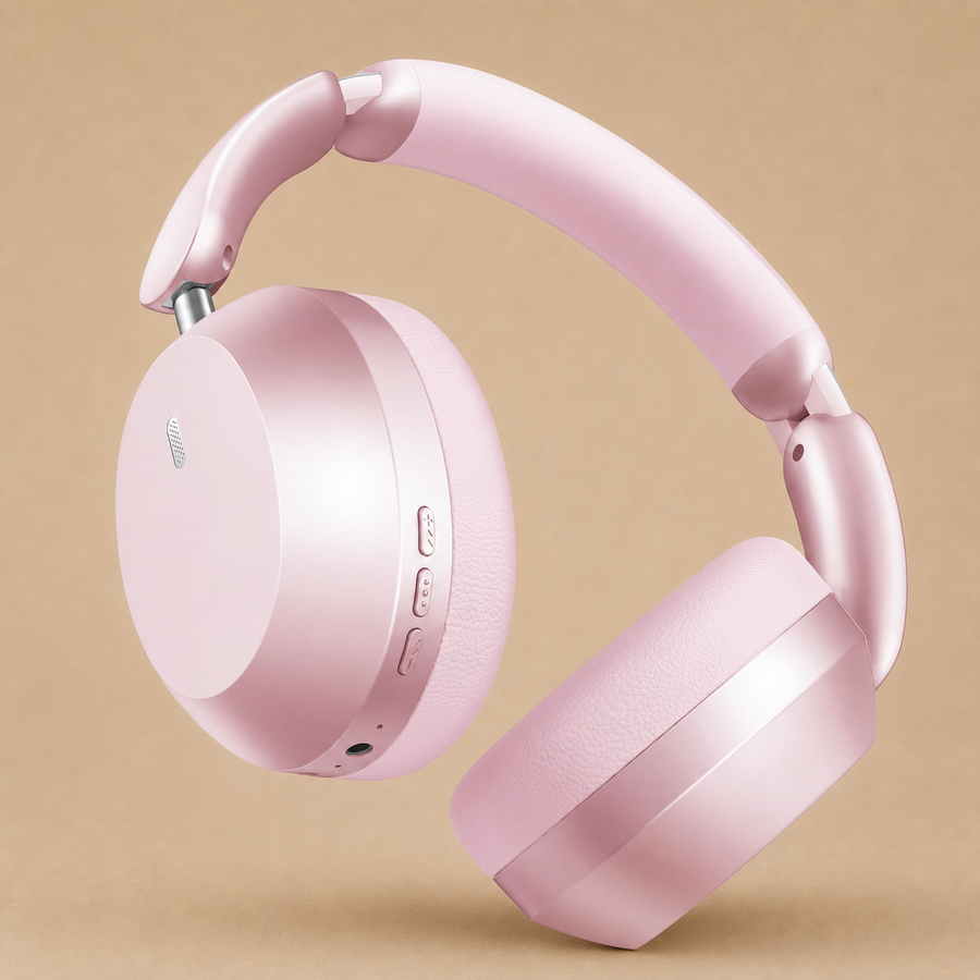 Wentronic Y04 Wireless Over-Ear Headphones - Pink