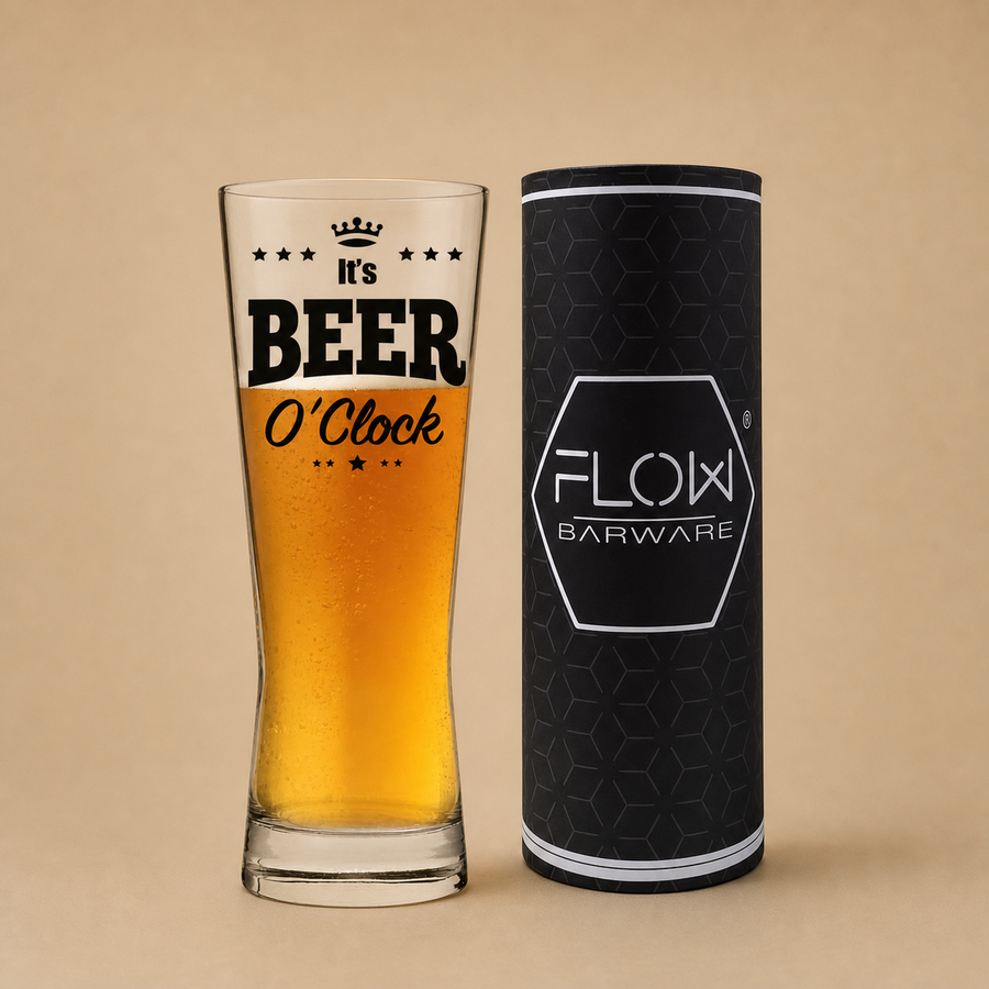 Flow Barware Beer Glass Gift Set for Men