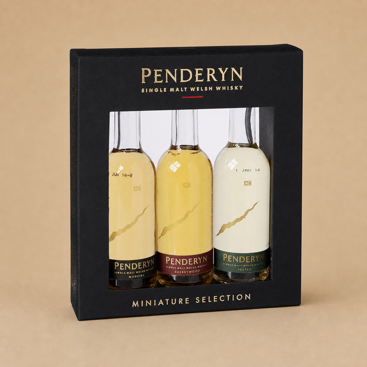 Penderyn Single Malt Welsh Whisky Gift Set 3 x 50ml