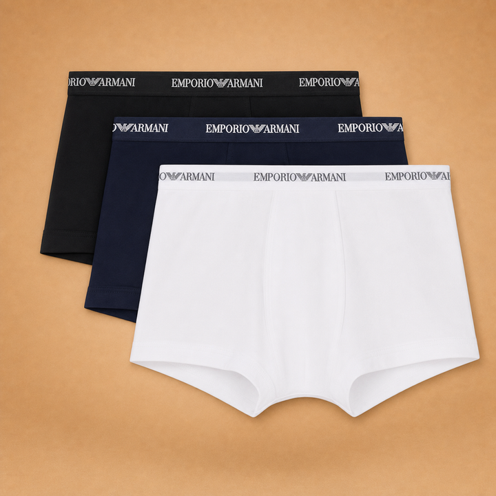 Emporio Armani Men’s Trunks Multicolored 3pc Gift Set Size M