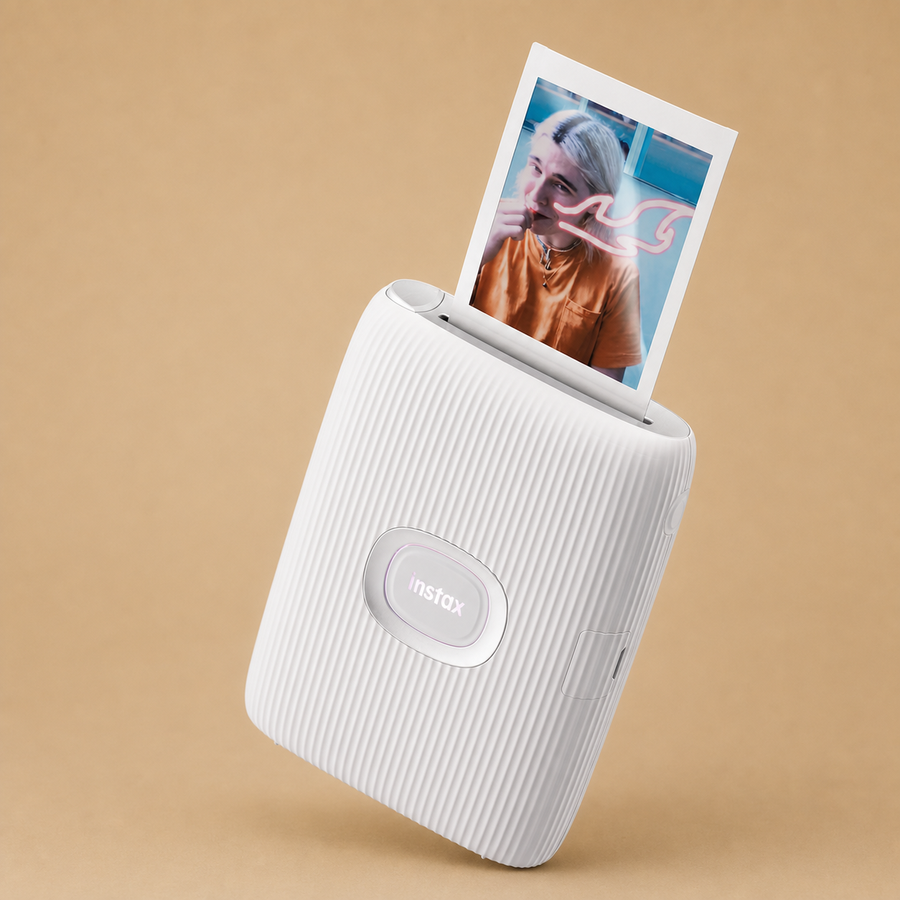 Instax Mini LINK2 Portable Photo Printer - Clay White