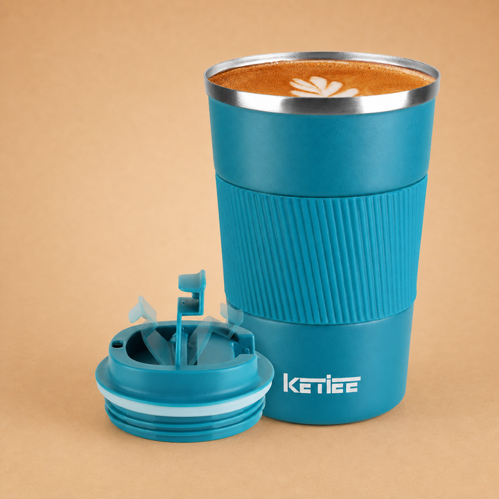 KETIEE Insulated Travel Mug 380ml - Blue