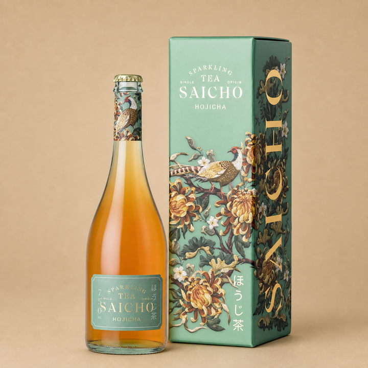 Saicho Luxurious Non-Alcoholic Hojicha Sparkling Tea 750ml