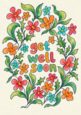 Load image into Gallery viewer, Colourful Watercolour Floral Get Well Soon Card
