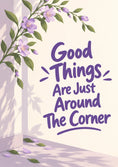 Load image into Gallery viewer, Purple Floral Corner Quote Friendship Card for Sister In Law
