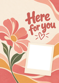 Load image into Gallery viewer, Here for You Floral Photo Upload Sympathy Card for Sister In Law
