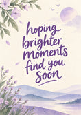 Load image into Gallery viewer, Hoping Brighter Moments Watercolour Friendship Card for Sister In Law
