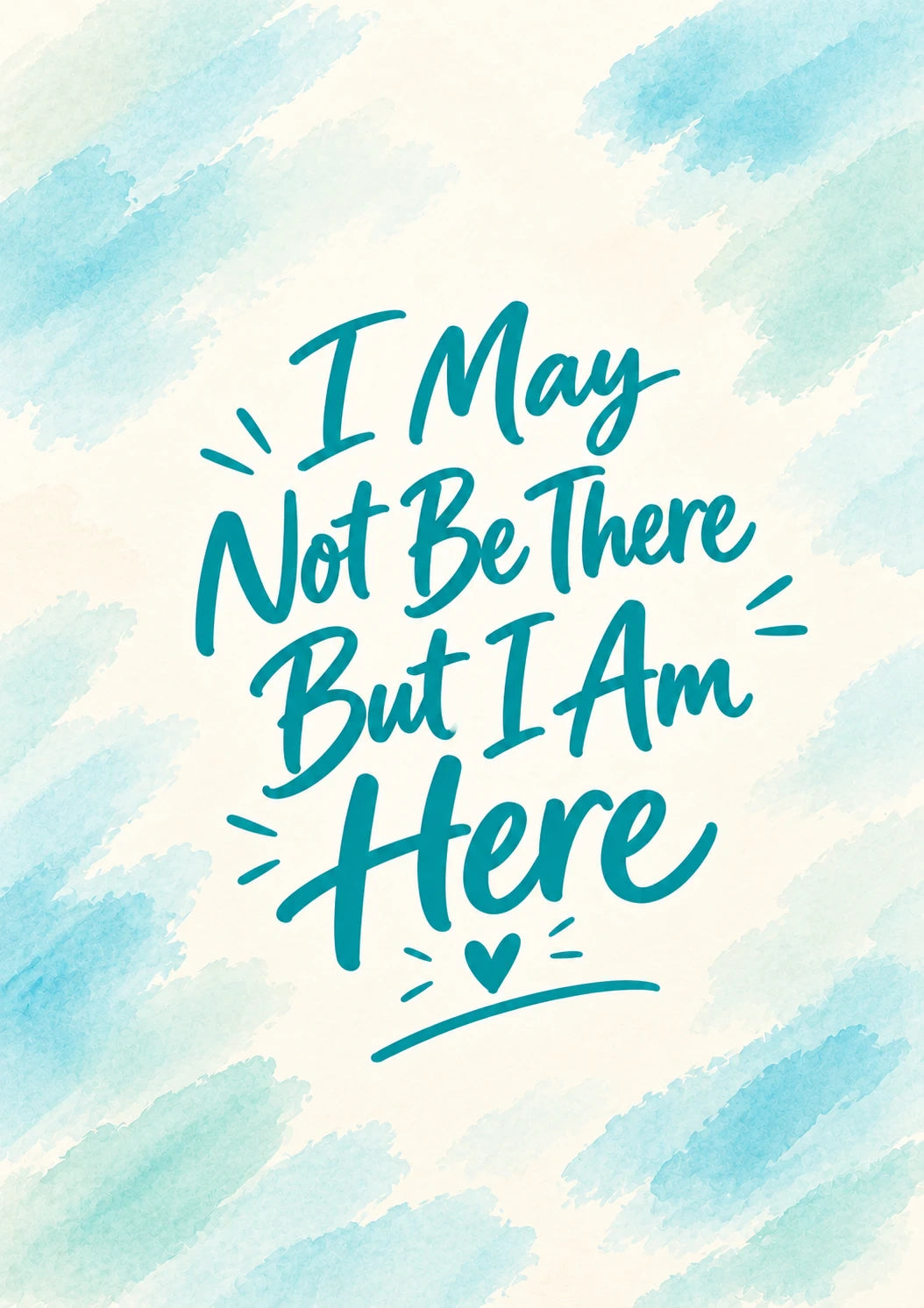 I May Not Be There Across the Miles Friendship Card for Granddaughter