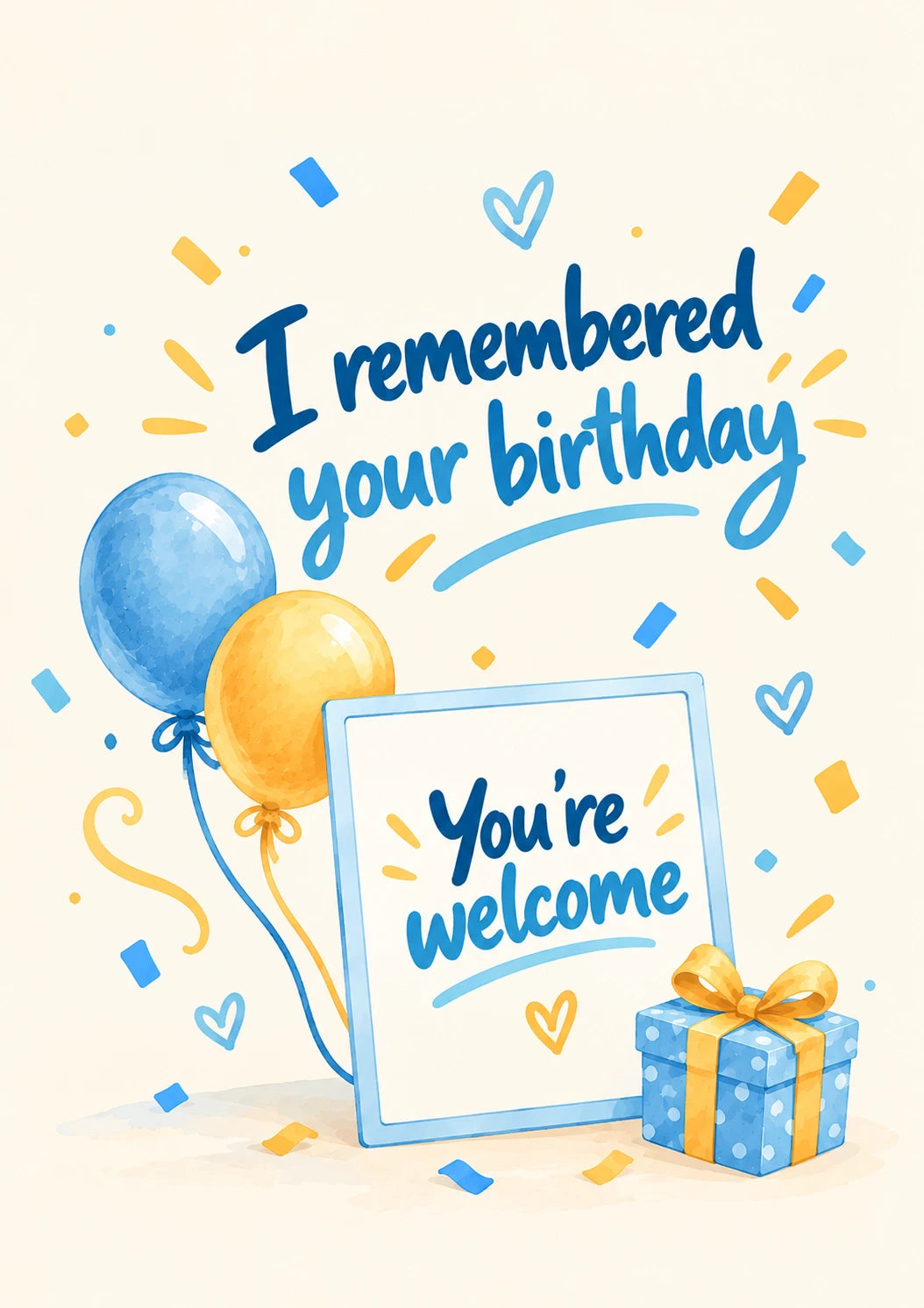Funny I Remembered Your Birthday Cousin Card
