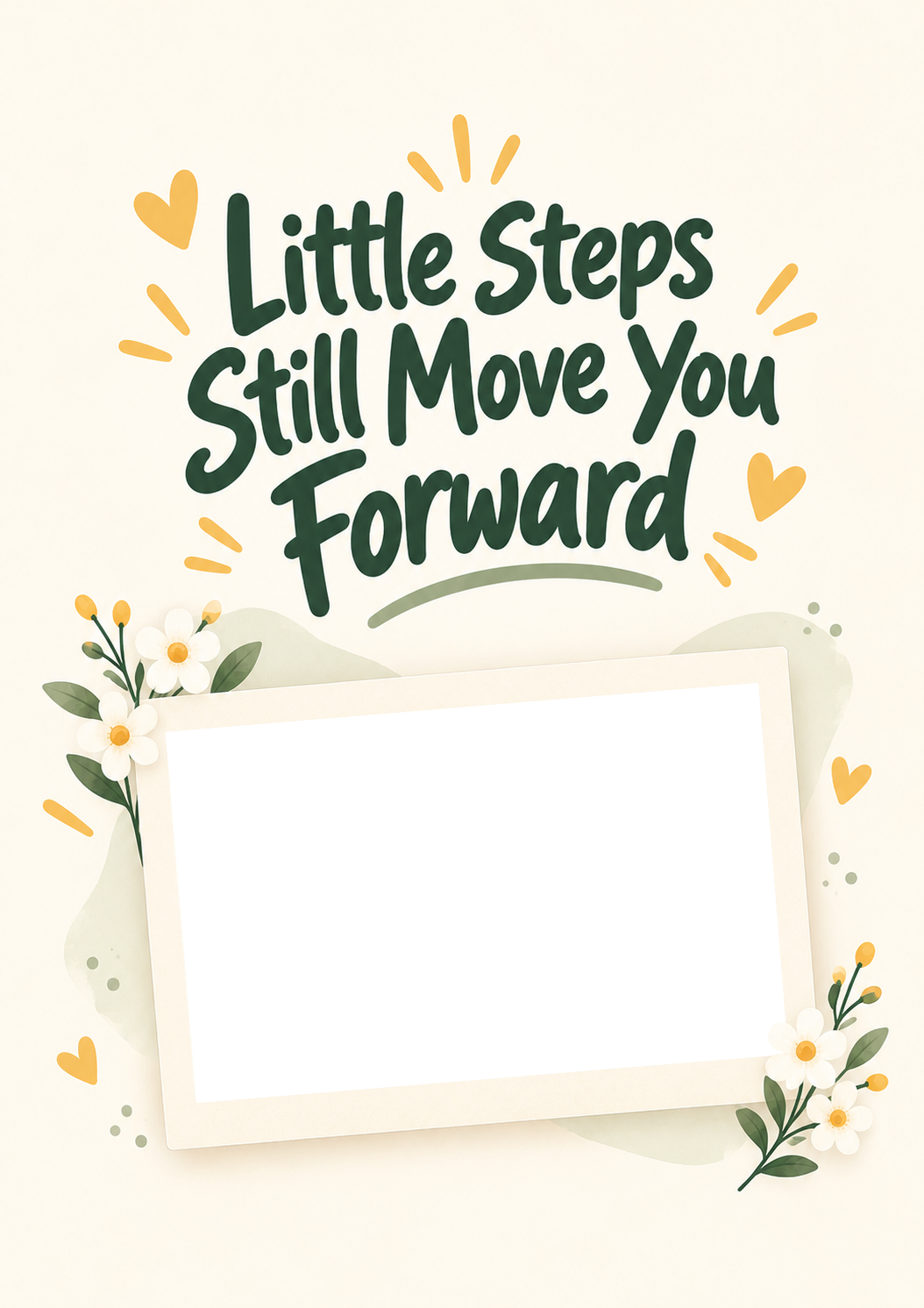 Little Steps Forward Uplifting Photo Upload Friendship Card for Grandma