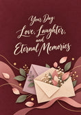 Load image into Gallery viewer, Floral Envelope Love Laughter Colleague Wedding Card
