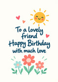 Load image into Gallery viewer, Friendship - Personalised Card — with punch holes
