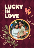 Load image into Gallery viewer, Funny Lucky In Love Hearts Photo Upload 20th Anniversary Card for Someone Special
