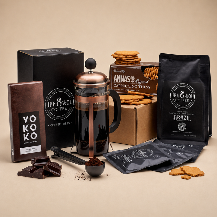 Luxury Cafetiere and Treats Box