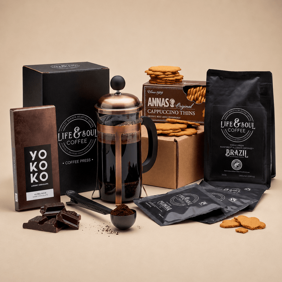 Luxury Cafetiere and Treats Box