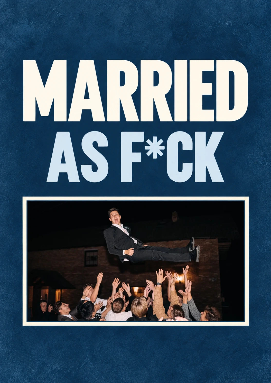 Funny Married As F*ck Wedding Card for Brother