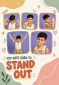 Load image into Gallery viewer, 5 Photo Stand Out Photo Upload Congratulations Card for Niece
