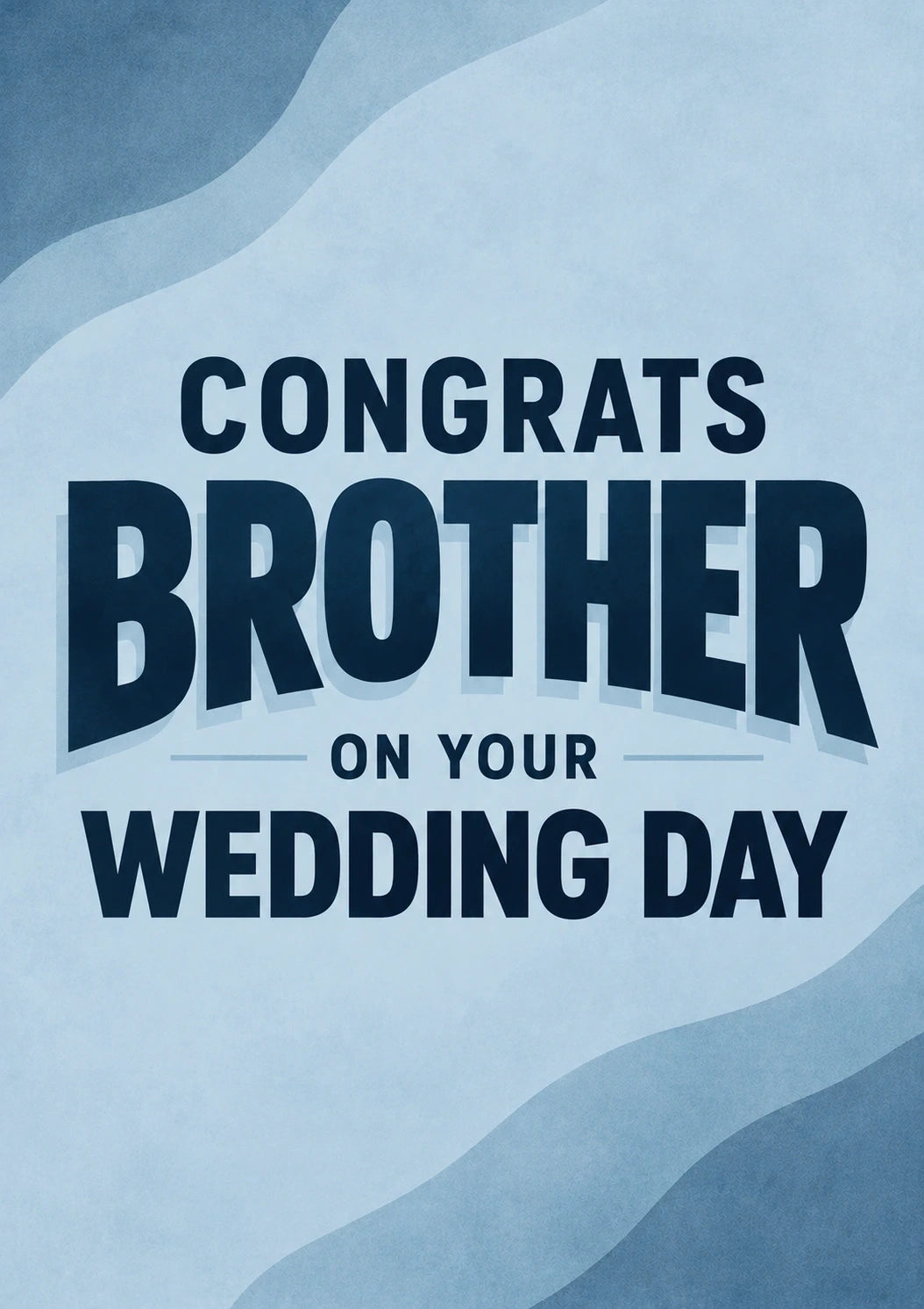 Weddings - Personalised Card — with punch holes
