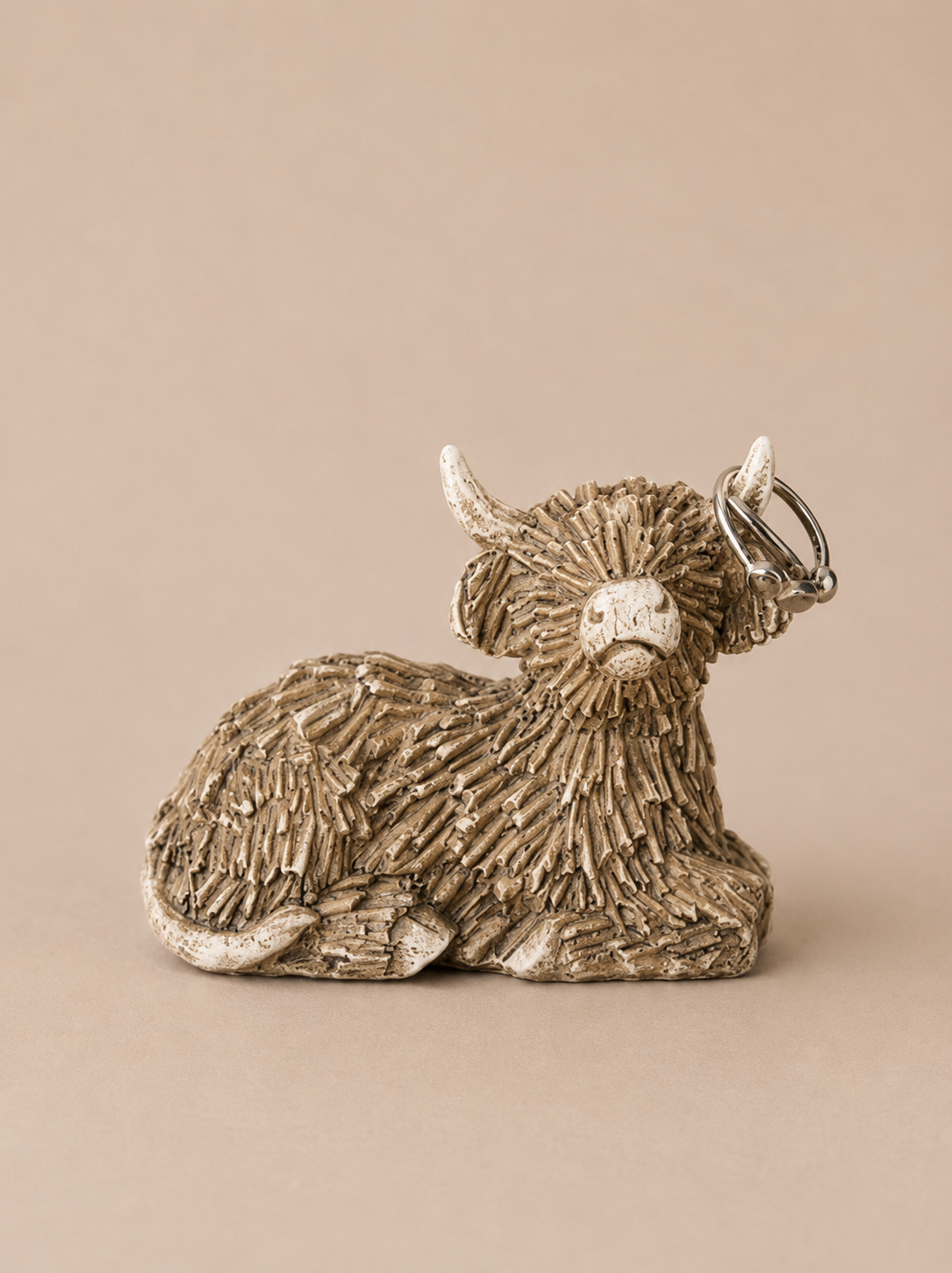 Natural Hamish The Highland Cow Ring Holder