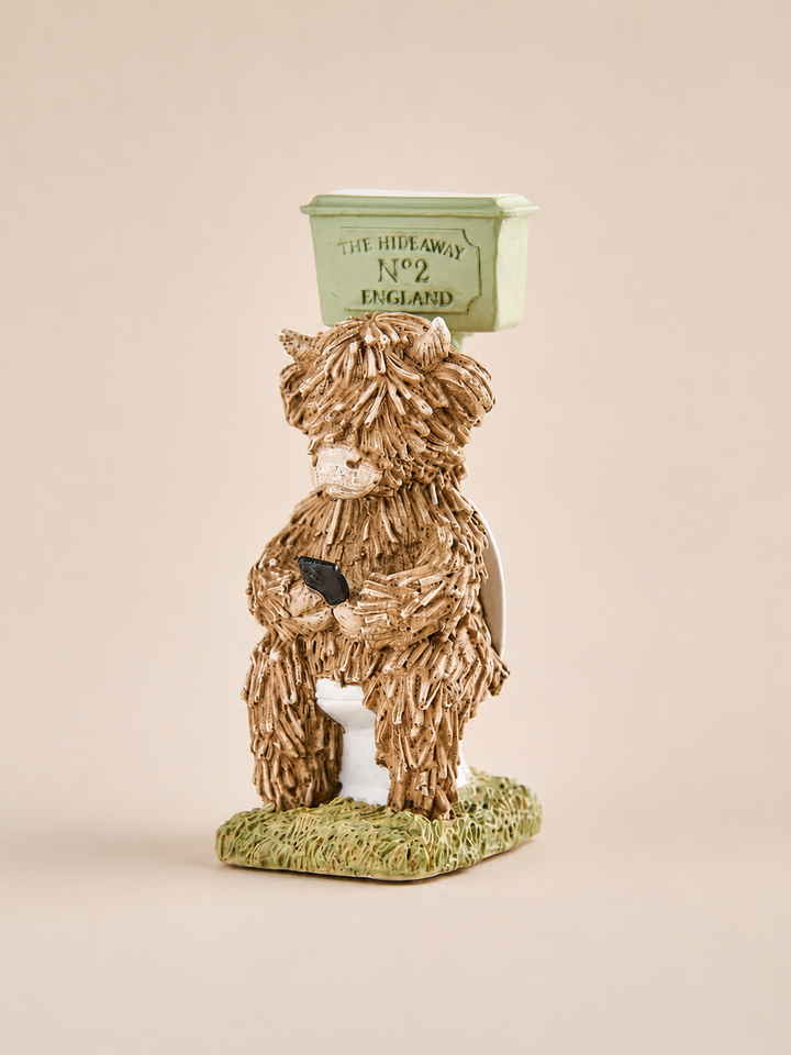 Natural Hamish the Highland Cow Bathroom Ornament